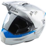 Klim X1 Alpha Carbon Concept Korumalı Adv Motosiklet Kaskı Beyaz Mavi - XL - Beyaz - Mavi
