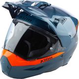 Klim X1 Alpha Carbon Concept Korumalı Adv Motosiklet Kaskı Mavioranj - Mavi - Oranj
