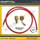 Klıma Gaz Basma Hortumu 4000 Mm F 1-4 D - F 1-4 90° Kırmızı Contınental - Kraftvoll 19015176