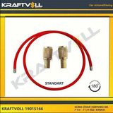 Klıma Gaz Basma Hortumu 4000 Mm F 1-4 X F 1-4 Dırıtto Kırmzı Standart - Kraftvoll 19015166