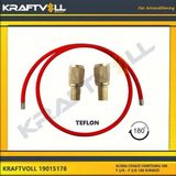 Klıma Gaz Basma Hortumu 4000 Mm F 3-8 X F 3-8 180° Kırmızı Teflon - Kraftvoll 19015178