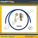 Klıma Gaz Basma Hortumu 4000 Mm F 3-8 X F 3-8 45° Mavı Teflon - Kraftvoll 19015181