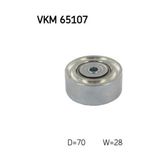 KLİMA KOMPRESÖR GERGİ RULMANI L200-TRITON-PAJERO SPORT III-2.4 DI-D 4WD KL1T -2.4 DI-D 4X4 KS1W SKF-VKM65107