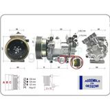 Klima Kompresörü Sıfır Ürün Renault Clio 3 2004-2012 Kangoo 2 2008 Modus 2004 Micra 3 2003-2010 Qashqai J10 2006-2013 1.5Dci K9k 12V 6 Kanal 125Mm - Mercedes Cıtan W415 2012