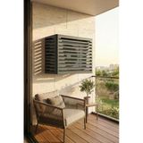 Klima Motoru/Dış Ünite Gizleme/Koruma Kafesi L 120X62x110(H) Radius Antrasit