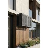 Klima Motoru/Dış Ünite Gizleme/Koruma Kafesi L 120X62x110(H) Slotted Antrasit