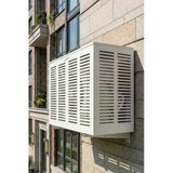 Klima Motoru/Dış Ünite Gizleme/Koruma Kafesi L 120X62x110(H) Slotted Beyaz