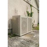 Klima Motoru/Dış Ünite Gizleme/Koruma Kafesi L 120X62x110(H) Square Açık Gri