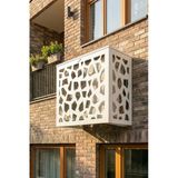Klima Motoru/Dış Ünite Gizleme/Koruma Kafesi L 120X62x110(H) Stone Beyaz