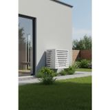 Klima Motoru/Dış Ünite Gizleme/Koruma Kafesi M 18000 BTU - 24000 BTU 110x56x85(H) Alüminyum Radius