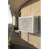 Klima Motoru/Dış Ünite Gizleme/Koruma Kafesi S 9000 Btu - 18000 Btu 98X50x70(H) Alüminyum Açılı Condor Beyaz