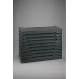 Klima Motoru/Dış Ünite Gizleme/Koruma Kafesi Xs 7000 Btu - 9000 Btu 86X44x65(H) Radius Antrasit