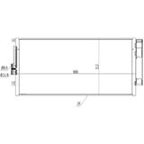 KLIMA RADYATORU FIAT 500 1,4I 07- (666x312x16) ORIS CFI689016