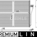Klıma Radyatoru Premıum Lıne Bmw F01 F02 F03 F04 - Mahle Ac 568 000p