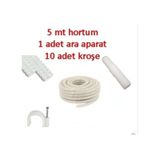 Klima Su Tahliye Hortumu 5 Metre + Ek Parça + 10 Adet Kroşe