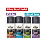 Klima Temizleyici Koku Bombası Klima Koku Sprey 4'lü Set