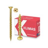 Klimas Wkret-Met KMWHT Havşa Başlı Torx Ahşap Vidası - 3,5x50 mm | 400’lü Paket – Profesyonel Ahşap Montaj Vidası