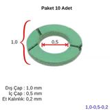 Klingrit Conta Yeşil (10 Adet) 10*05*0,2