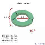 Klingrit Conta Yeşil 3/4'' (20 Adet) 24*16*0,2