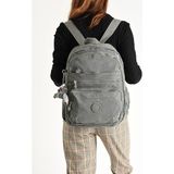 Klinkır Hafif Kadın Sırt Çantası 38*28 cm Günlük Kullanım Için Ideal Çok Cepli - 38 x 28 cm - Gri