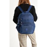 Klinkır Hafif Kadın Sırt Çantası 38*28 cm Günlük Kullanım Için Ideal Çok Cepli - 38 x 28 cm - Lacivert