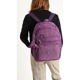 Klinkır Hafif Kadın Sırt Çantası 38*28 cm Günlük Kullanım Için Ideal Çok Cepli - 38 x 28 cm - Mor