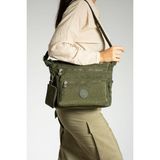 Klinkır Kadın Omuz Çantası Çok Cepli 30*20 cm Su Itici Kumaş Bayan Çapraz Askılı Postacı Çanta - 30 x 20 cm - Yeşil