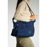 Klinkır Kadın Postacı Çanta Çok Cepli 25*20 cm Su Itici Kumaş Bayan Çapraz Askılı Omuz Çantası - 25 x 20 cm - Lacivert