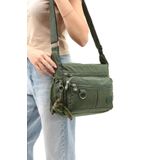 Klinkır Kadın Postacı Çanta Çok Cepli Çapraz Askılı Yağmura Dayanıklı Hafif Kumaş 30*23 Cm Omuz Çantası