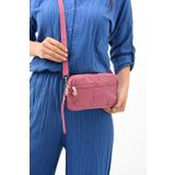 Klinkır Kumaş Mini Çapraz Askılı Kadın Çanta 571 Collection Yağmur Geçirmez El Çantası 20*10 Cm