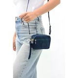 Klinkır Kumaş Mini Çapraz Askılı Kadın Cep Telefonu Çantası El Çantası Cüzdan 10*18 Cm Su İtici