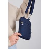 Klinkır Kumaş Mini Çapraz Askılı Kadın Cep Telefonu Çantası Mini Cüzdan Çanta 20*10 Cm Su İtici