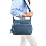 Klinkır Omuz Çantası Çapraz Askılı Postacı Çanta Çok Cepli Günlük Kullanıma Uygun 30*23 cm - 30 x 23 cm - Mavi