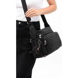 Klinkır Omuz Çantası Hafif Yağmur Geçirmez Kumaş 30*23 cm Günlük Kullanıma Uygun Postacı Çanta - 30 x 23 cm - Siyah