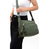 Klinkır Omuz Çantası Hafif Yağmur Geçirmez Kumaş 30*23 cm Günlük Kullanıma Uygun Postacı Çanta - 30 x 23 cm - Yeşil