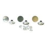 KLİNKSHOP Çakma Düğme (Kot Düğmesi) 17 mm Kendin Yap Kiti. Pantolon, Mont, Jean gömlek İçin Çekiçle Uygulama Aparatları ve 8 Adet Siyah Düğme Takım-Paslanmaz Pirinç
