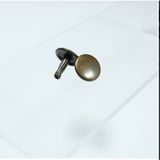 KLİNKSHOP Rivet 7 mm Antik Sarı Kendin Yap Kiti, Çanta, Cüzdan, Kemer, Kot Pantolon, Için Çekiçle Uygulama Aparatları ve 25 Adet Malzeme (Takım)-Paslanmaz Pirinç