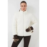 Klins Kids Kadın Yüksek Yaka Peluş Beyaz Mont - 36