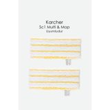 Klintex Karcher Sc1 Multi & Up Uyumlu Yedek Mop Bezi 2 Adet Mikrofiber