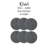 Klintex Kiwi KSC 4240 Şarjlı Mop Uyumlu Yedek Mop Bezi 6 Adet 8681438109903