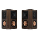 Klipsch RP-502S II Surround Ses Hoparlörü (Çift) - Titanyum LTS Tweeter, Surround Sound Speakers, 90° X 90° Silikon Kompozit Tractrix® Horn, Sağlam, Esnek Ve Çıkartıp Takılabilen Ön Izgara, Ceviz