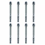 Klipsli Çelik Dübel M16x145 Mm 8 Adet Set Güçlü Sabitleme Beton Tuğla Uyumlu Montaj Dübeli