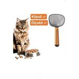 Klipsli Kedi Köpek Mama Kepçesi 180 ml Ölçekli Erzak Bakliyat Un Baharat Kahve Ölçü Kaşığı Küreği (Karışık)