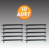 Klipso Mat Siyah 160 Mm Metal Lüks Çekmece Dolap Mobilya Kulpları (10 Adet)