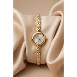 KLISHE Butik Diamond Kadın Çelik Saat Gold Renk Premium Taşlı Vintage Old Money Lüks Zarif Şık Kadın Kol Saati 2026