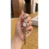 KLISHE Butik Kadın Çelik Saat Gold & Gümüş Mix Renk Butterfly Yeşil Taş Charm Detaylı Vintage | Old Money Luxury Zarif Şık Kadın Kol Saati 2026