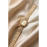 KLISHE Butik Snake Kadın Çelik Saat Gold Renk Taşlı Oval Kasa Vintage Old Money Luxury Zarif Şık Kadın Kol Saati | Limited Edition 2026