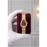 KLISHE Serpenti Kadın Çelik Saat Gold Renk Bordo Kadran Vintage Old Money Zarif Lüks Kadın Kol Saati 2026