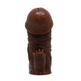 Klitoral Uyarıcılı Tırtıklı Damarlı Penis Kılıfı - 1601
