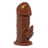 Klitoral Uyarıcılı Tırtıklı Penis Kılıfı - BDM1607